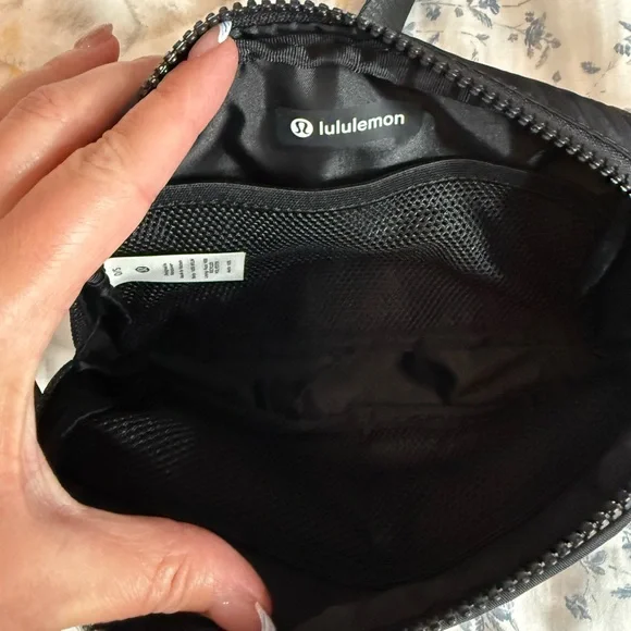 Never used black Lululemon belt bag with GOLD hardware - Picture 2 of 4